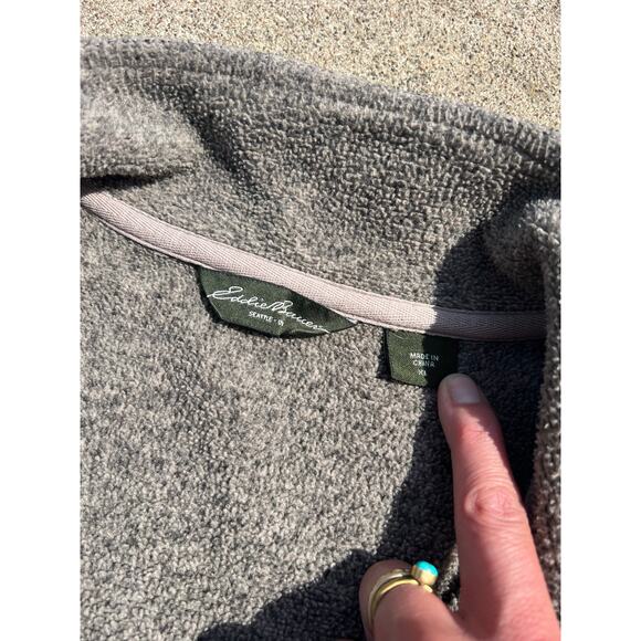 Eddie Bauer Sweater Men Size XL Collared Quarter Zip Long Sleeve Pullover Preppy - Picture 4 of 6